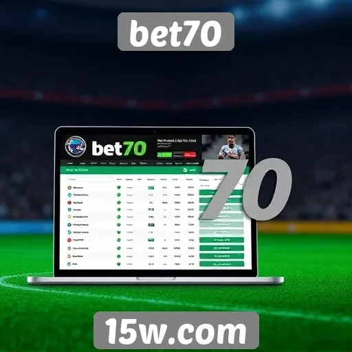 Interface do usuário e experiência no site bet70